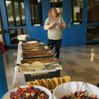 food table at the event